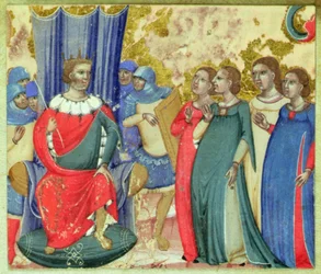 Salome bittet Herodes um das Haupt von St. Johannes
